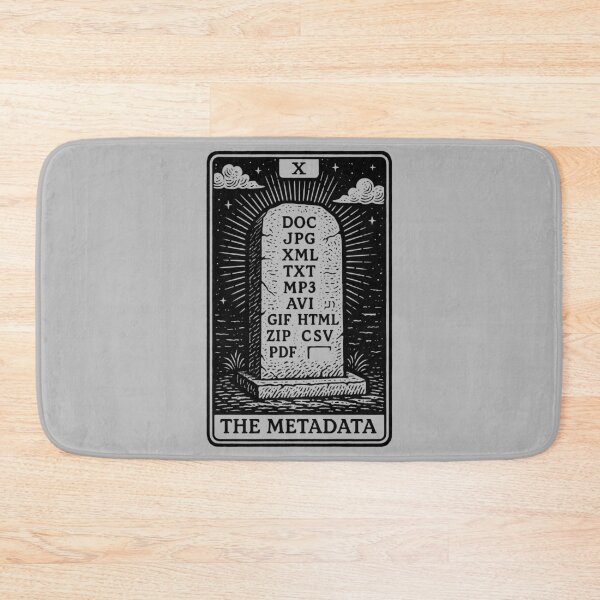 Item preview, The Metadata – Tarot Card for File Hoarders designed and sold by BRU Design.