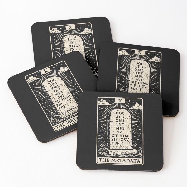 Item preview, Digital Archive Tarot – The Metadata Card designed and sold by BRU Design.