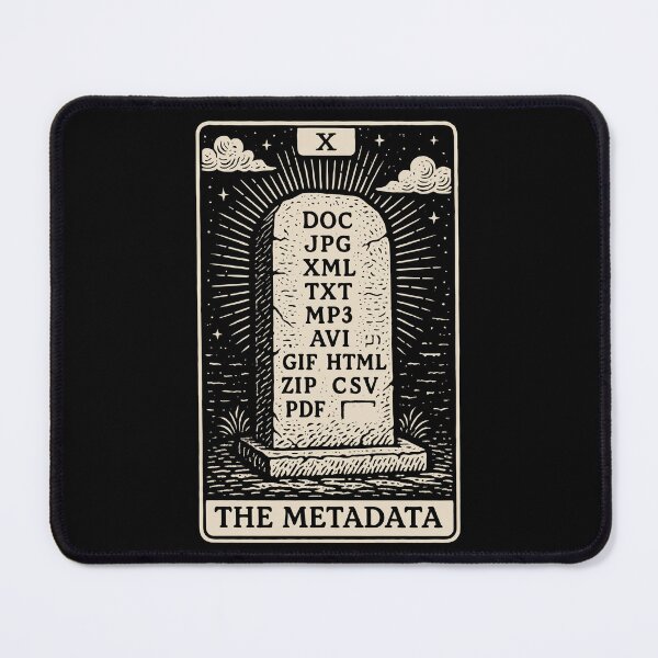 Item preview, Digital Archive Tarot – The Metadata Card designed and sold by BRU Design.