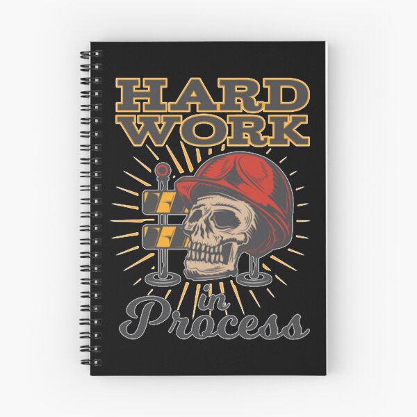 Item preview, illustration skull with hardhat hard work designed and sold by RICKYCOMPT.