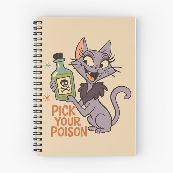 Item preview, Pick Your Poison Halloween Spooky Season Cat Retro 90s designed and sold by RamblingsRose.