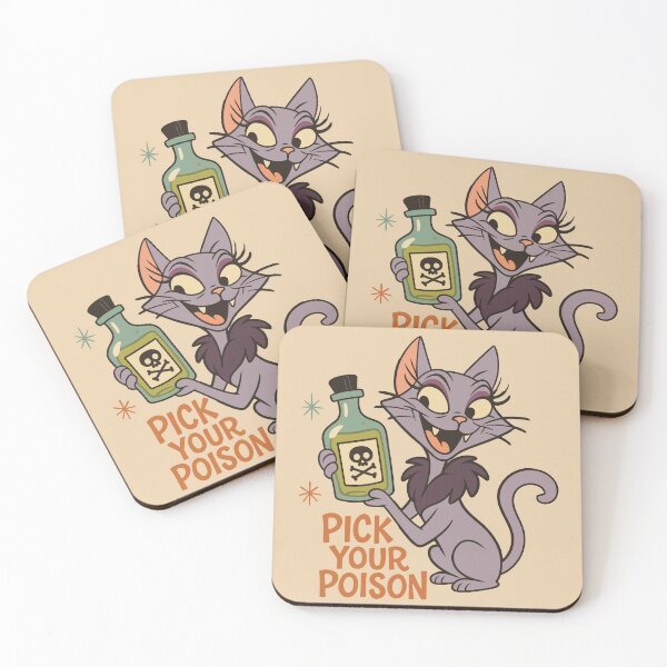 Item preview, Pick Your Poison Halloween Spooky Season Cat Retro 90s designed and sold by RamblingsRose.