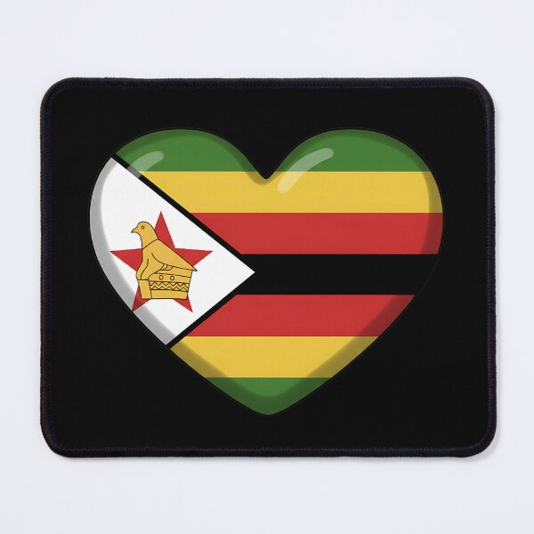 Item preview, Zimbabwe Heart Sticker - Love for Zimbabwe Flag Design designed and sold by FestivityFinds.