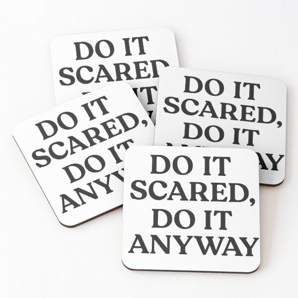 Item preview, Do It Scared, Do It Anyway – Motivational Quote Design designed and sold by SlomianyPisarz.