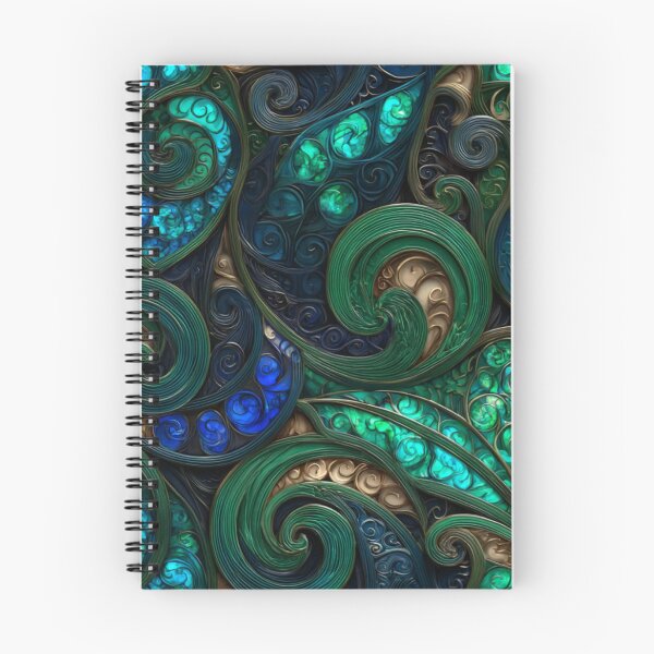 Item preview, New Zealand Māori Paua Pattern Koru Design 511 designed and sold by GrinGalore.