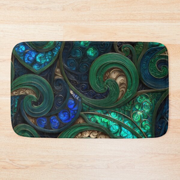 Item preview, New Zealand Māori Paua Pattern Koru Design 511 designed and sold by GrinGalore.
