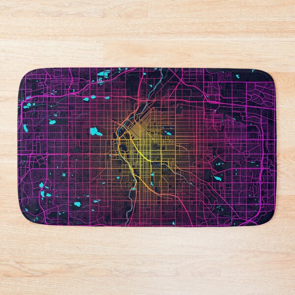 Item preview, Denver City Map of Colorado, USA - Neon designed and sold by deMAP.