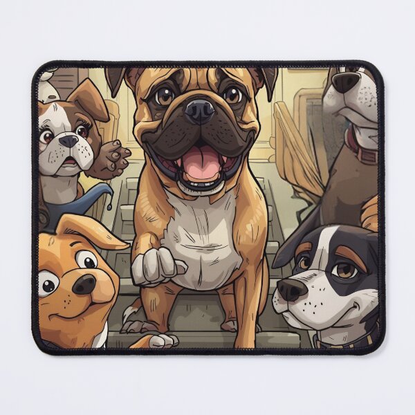 Item preview, “Small Steps, Big Wins – Motivational Dog Cartoon Art” designed and sold by george335555.