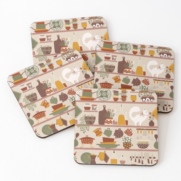 Item preview, Cozy Vintage Kitchen Shelves designed and sold by space-kitten.