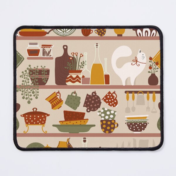 Item preview, Cozy Vintage Kitchen Shelves designed and sold by space-kitten.