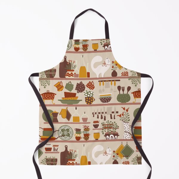 Item preview, Cozy Vintage Kitchen Shelves designed and sold by space-kitten.