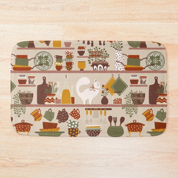 Item preview, Cozy Vintage Kitchen Shelves designed and sold by space-kitten.