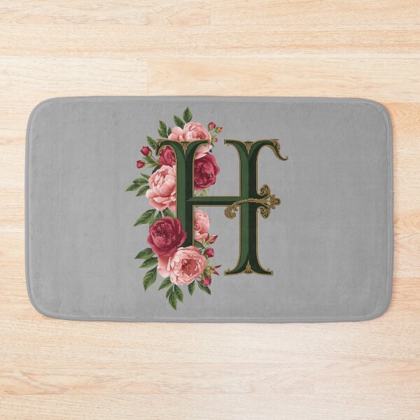 Item preview, Elegant Floral Monogram Letter H – Botanical Peony & Rose Initial Art | Personalized Gift, Feminine Nature Design designed and sold by AmenAlways.