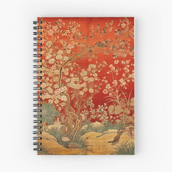 Item preview, Red Gold Silk Floral Tree Carpet designed and sold by GrinGalore.