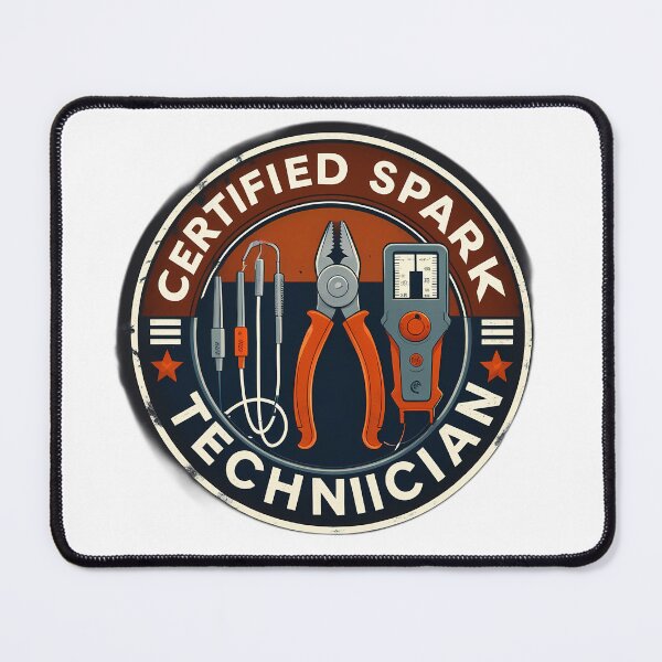 Item preview, Professional Electrician Technician Badge designed and sold by Y-Muqsit.