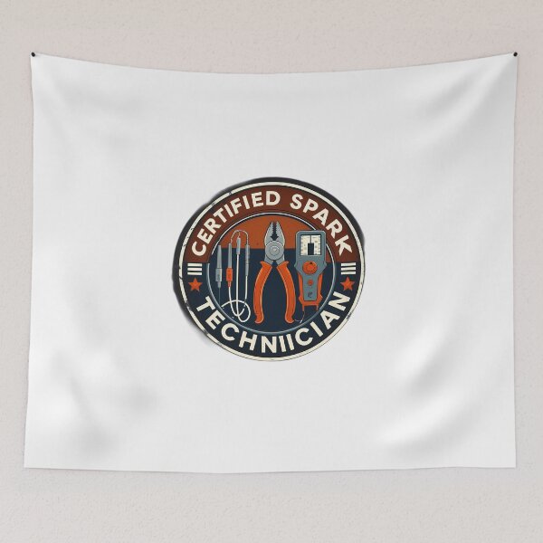 Item preview, Professional Electrician Technician Badge designed and sold by Y-Muqsit.