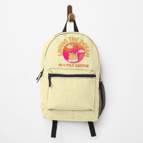 Item preview, Cat Living the Dream in a Milk Carton designed and sold by JTZZWEAR.
