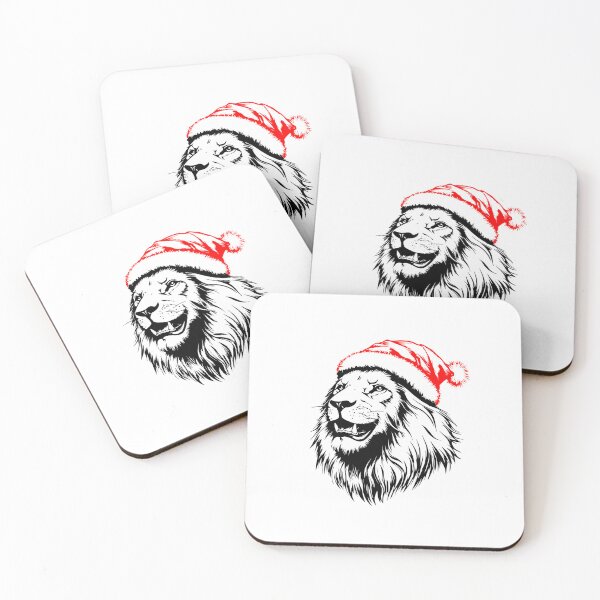 Item preview, Majestic Lion in Santa Hat designed and sold by JollyCritters.