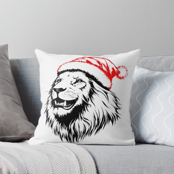 Item preview, Majestic Lion in Santa Hat designed and sold by JollyCritters.