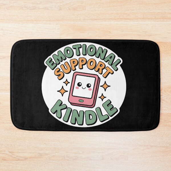 Item preview, Emotional Support Kindle Sticker - Cute and Whimsical Design for Book Lovers designed and sold by FestivityFinds.