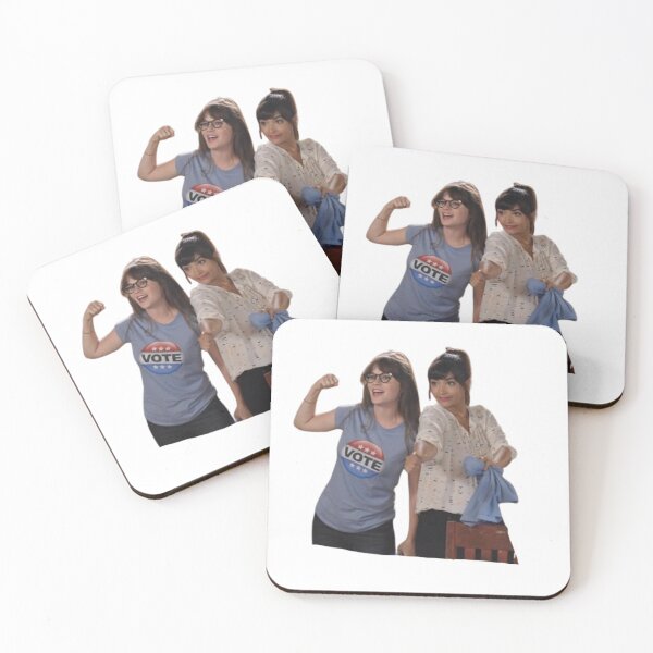 Item preview, cece and jess vote sticker new girl funny designed and sold by fish tank shop .