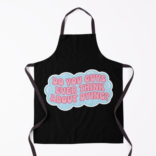 Item preview, Do You Guys Ever Think About Dying? - Quirky Thought Bubble Sticker designed and sold by FestivityFinds.