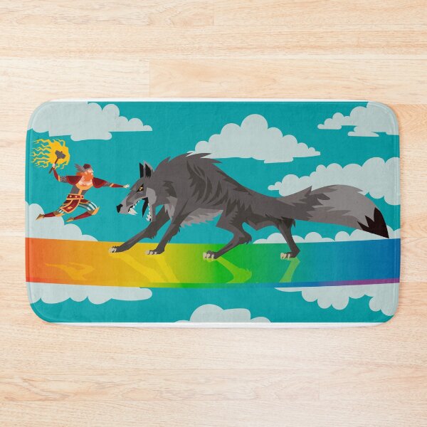 Item preview, norse mythology thor fighting the fenrir wolf designed and sold by matintheworld ( delcarmat ).