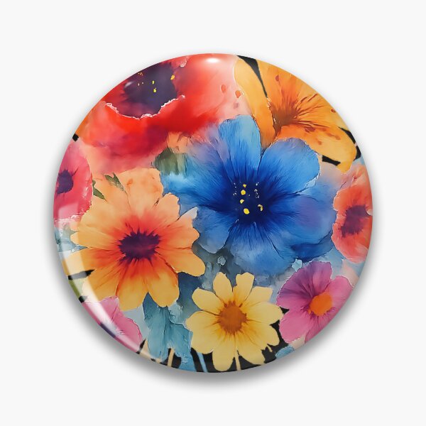 Item preview, Bloom Explosion – Vibrant Watercolor Floral Burst Design designed and sold by ArcadiaSilence.