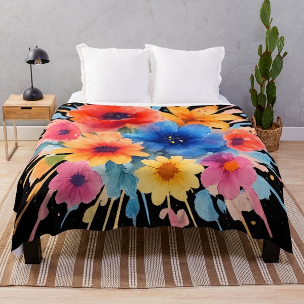 Item preview, Bloom Explosion – Vibrant Watercolor Floral Burst Design designed and sold by ArcadiaSilence.