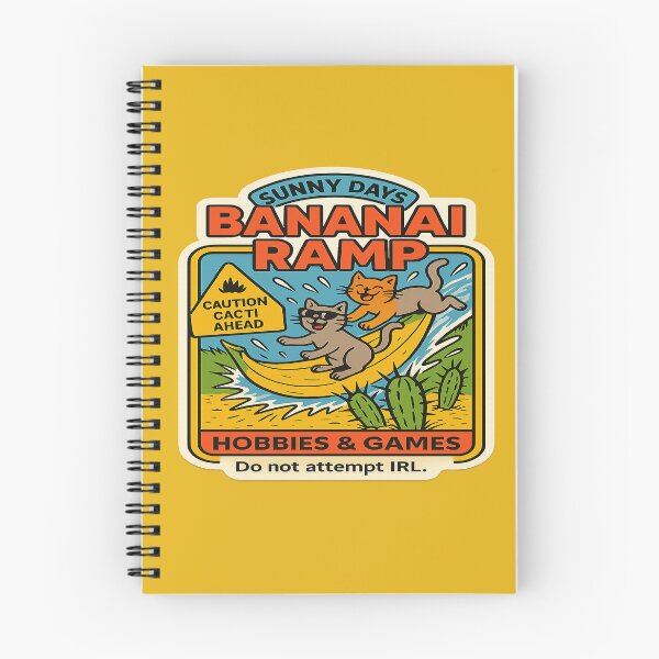 Item preview, Retro Banana Ramp Cats Desert designed and sold by Derpy Lab .