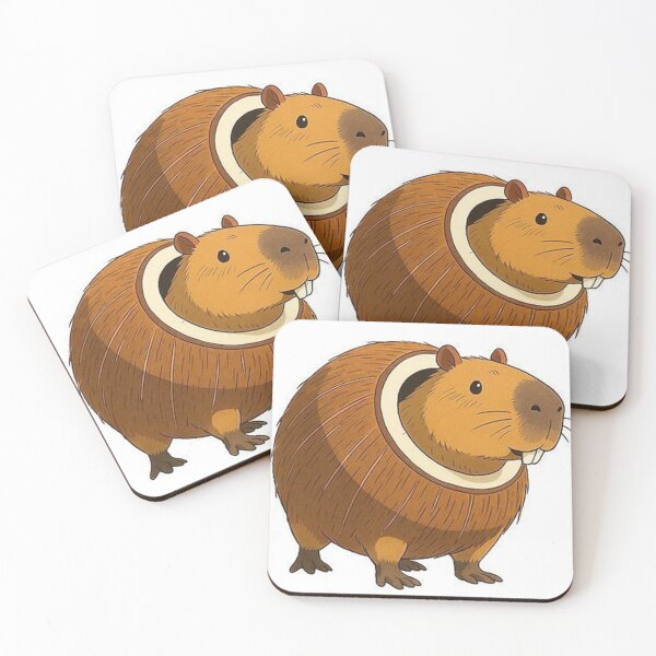 Item preview, coconut capybara designed and sold by Mukari.