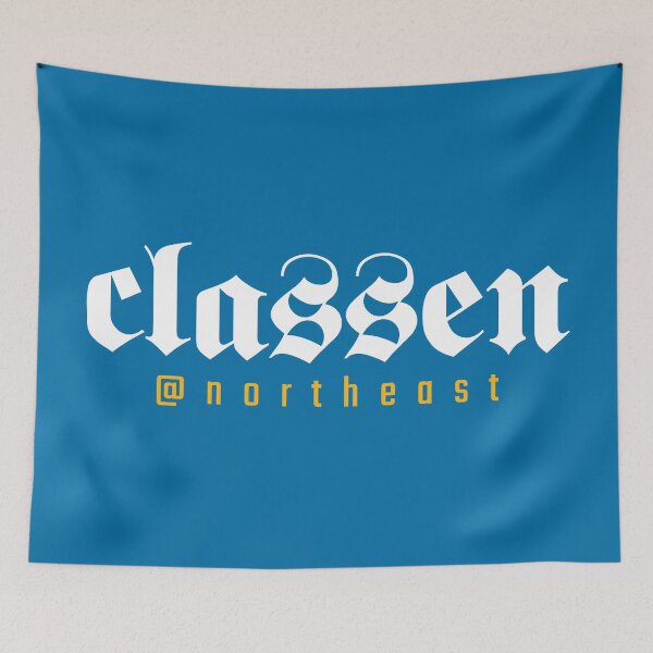 Item preview, Classen Gothic Logotype - White/Gold designed and sold by CSASMerch.