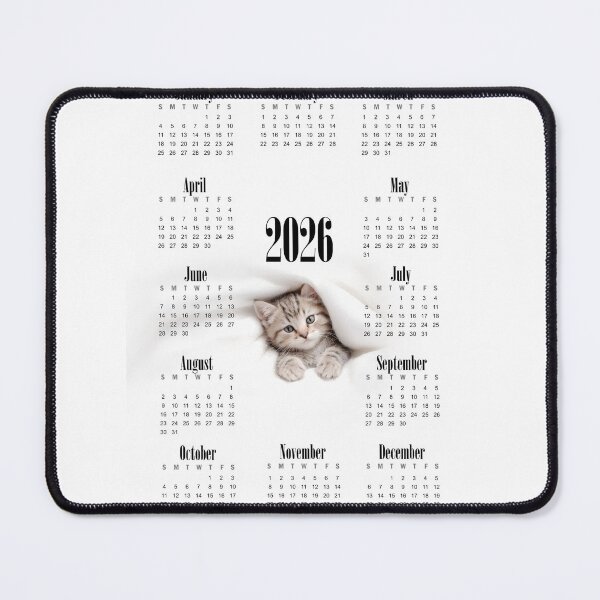 Item preview, Cat Calendar 2026 designed and sold by miaowlove.