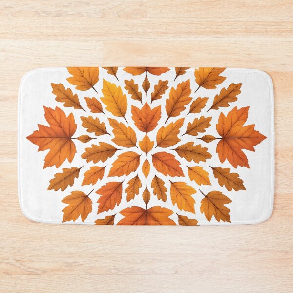 Item preview, Falling Leaves Mandala – Maple and Oak Autumn Art designed and sold by ArcadiaSilence.