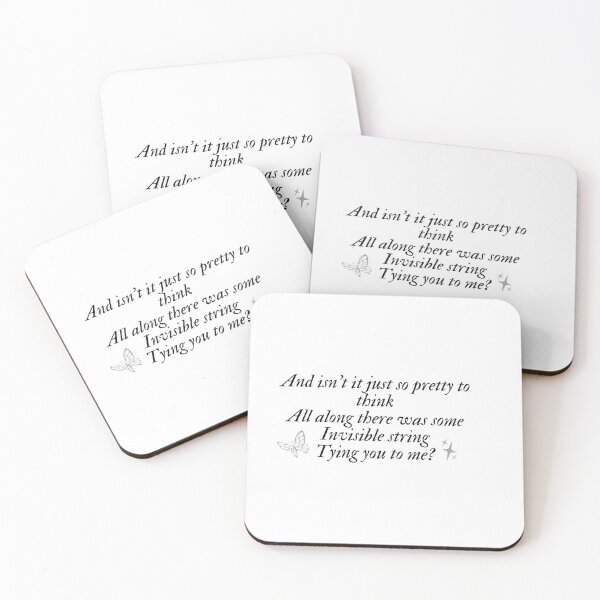 Item preview, invisible string folklore taylor swift lyric sticker designed and sold by fish tank shop .