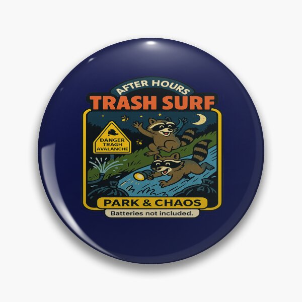 Item preview, After Hours Trash Surf Raccoons designed and sold by Derpy Lab .