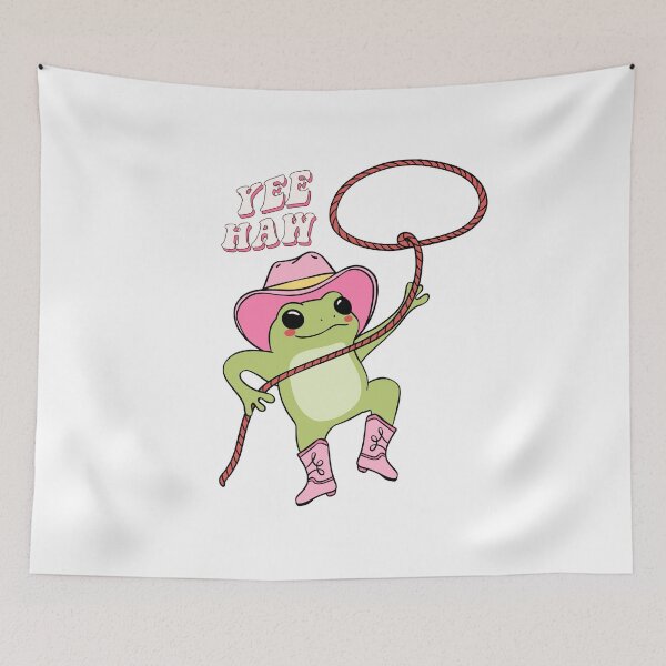 Item preview, Yee Haw Cowboy Frog designed and sold by MiraDesignCo.