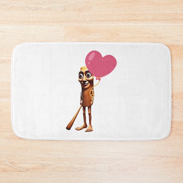 Item preview, Tung Sahur with Heart Balloon – Cute Meme Cartoon designed and sold by EmeraldeaArt.