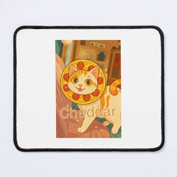 Item preview, Cheddar of the Pizza designed and sold by Homelesssquid's Stickers & More.