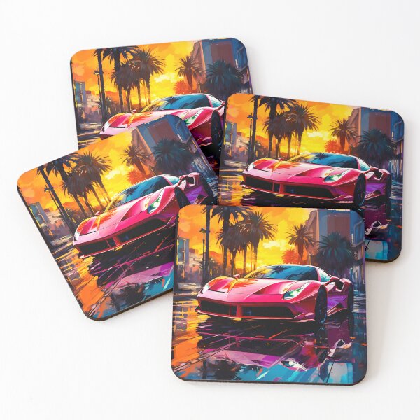 Item preview, Sunset Boulevard Colors Surround Exotic Sports Car designed and sold by RevUpDesign.