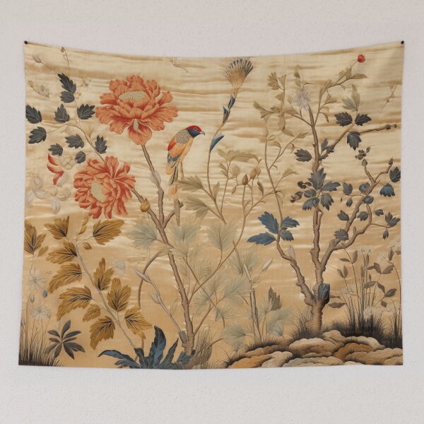 Item preview, Sand Silk Floral Wildflowers Carpet designed and sold by GrinGalore.