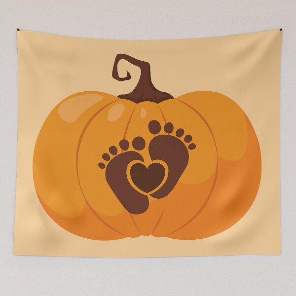 Item preview, Fall Expecting Mom Cute Pumpkin with Baby Foots designed and sold by Art-of-Rory.