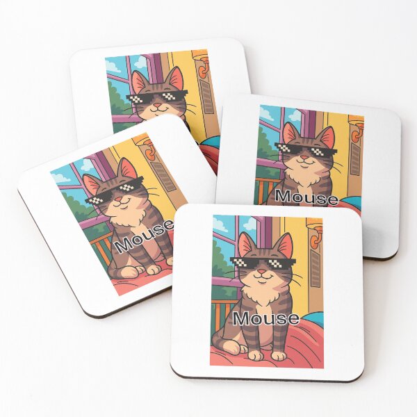 Item preview, Cool Cat Mouse designed and sold by Homelesssquid's Stickers & More.