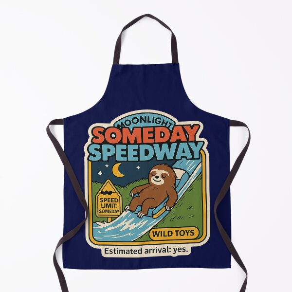 Item preview, Moonlight Sloth Someday Speedway Badge designed and sold by Derpy Lab .
