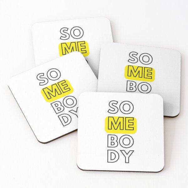 Item preview, Vertical Typography of the Word SOMEBODY with Highlighted ME designed and sold by SplashTastic.