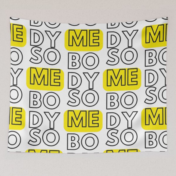Item preview, Vertical Typography of the Word SOMEBODY with Highlighted ME designed and sold by SplashTastic.