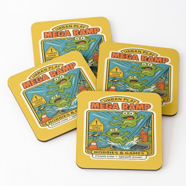 Item preview, Urban Play Mega Ramp Frogs Badge designed and sold by Derpy Lab .