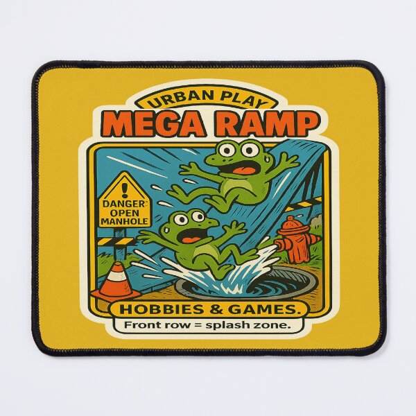 Item preview, Urban Play Mega Ramp Frogs Badge designed and sold by Derpy Lab .