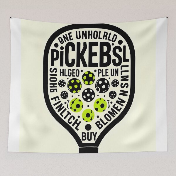 Item preview, pickleball paddle 3 color art design designed and sold by SmashingDeals.