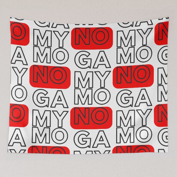 Item preview, Stacked Word MONOGAMY Featuring Bold Black Outline and Red Rectangle designed and sold by SplashTastic.
